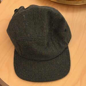 Storied Hats 6 panel herringbone wool cap